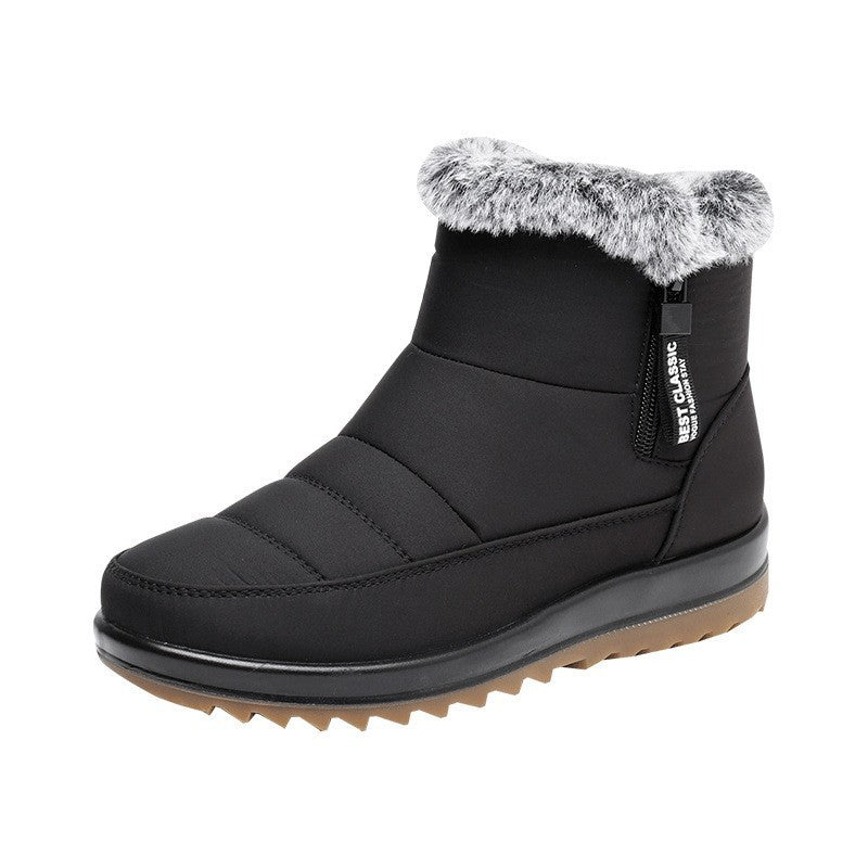 Bottes d'Hiver avec Fermeture Éclair pour Femme